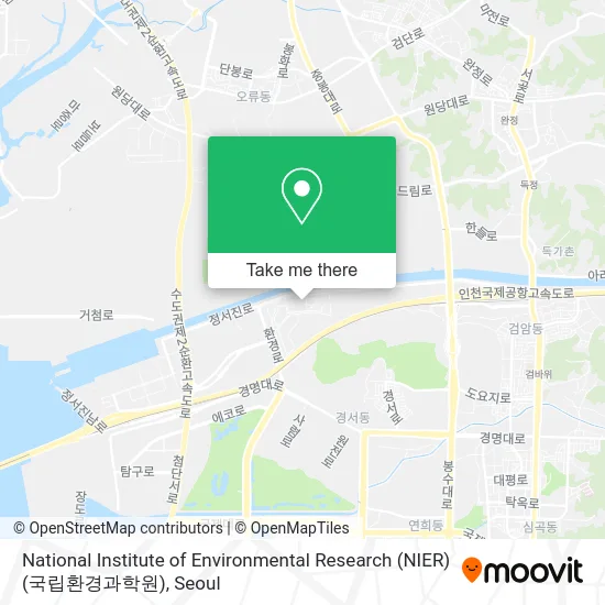 National Institute of Environmental Research (NIER) (국립환경과학원) map