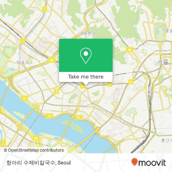 항아리 수제비칼국수 map