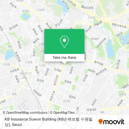 KB Insurance Suwon Building (KB손해보험 수원빌딩) map