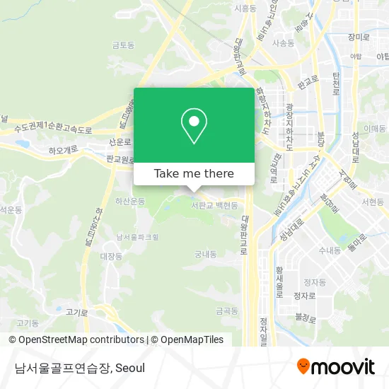 남서울골프연습장 map