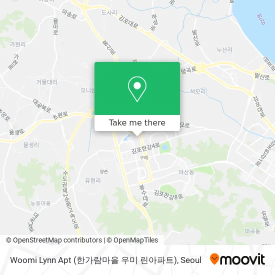 Woomi Lynn Apt (한가람마을 우미 린아파트) map