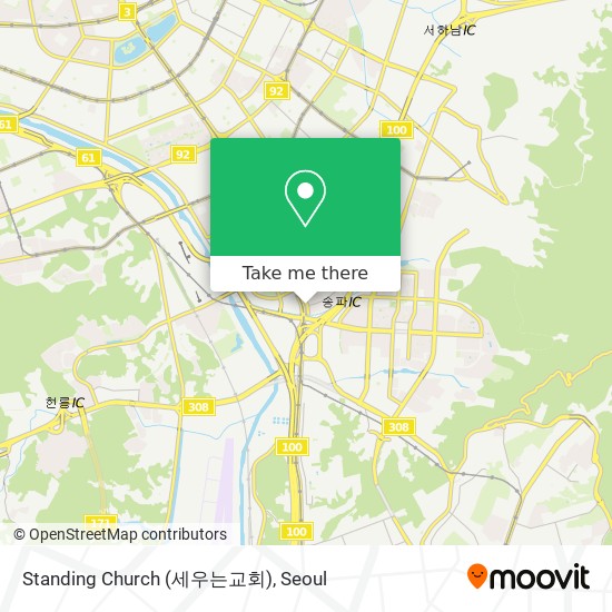 Standing Church (세우는교회) map
