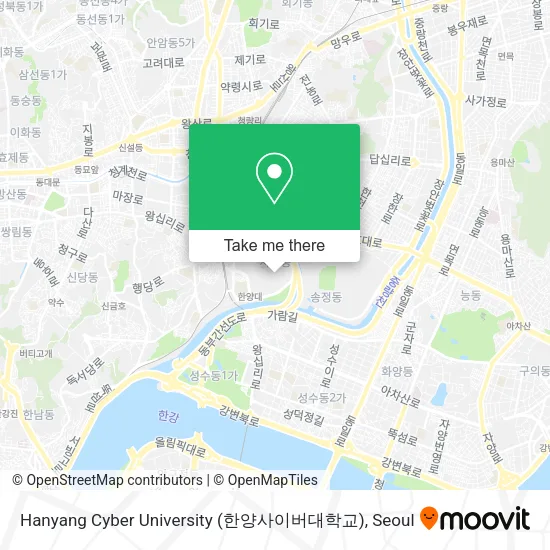 Hanyang Cyber University (한양사이버대학교) map