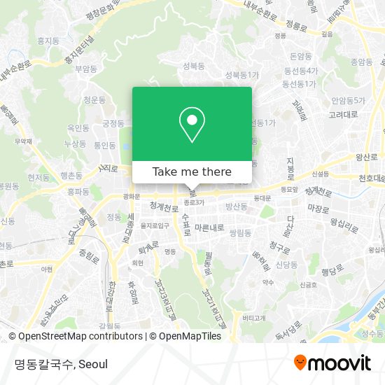 명동칼국수 map