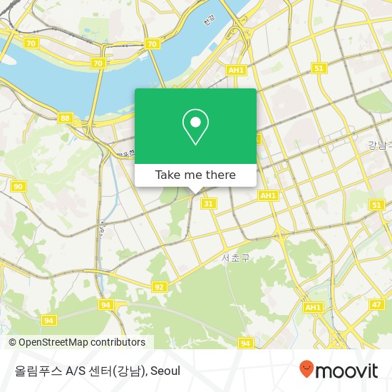 올림푸스 A/S 센터(강남) map
