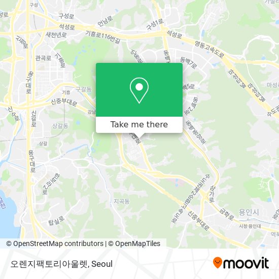 오렌지팩토리아울렛 map