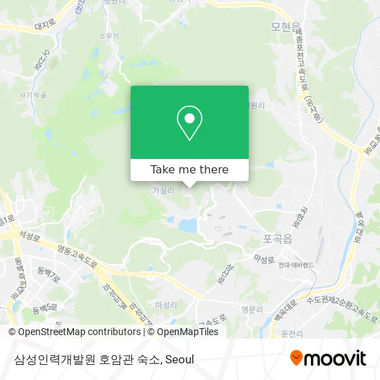 삼성인력개발원 호암관 숙소 map