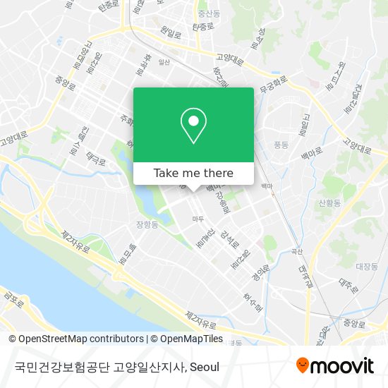 국민건강보험공단 고양일산지사 map