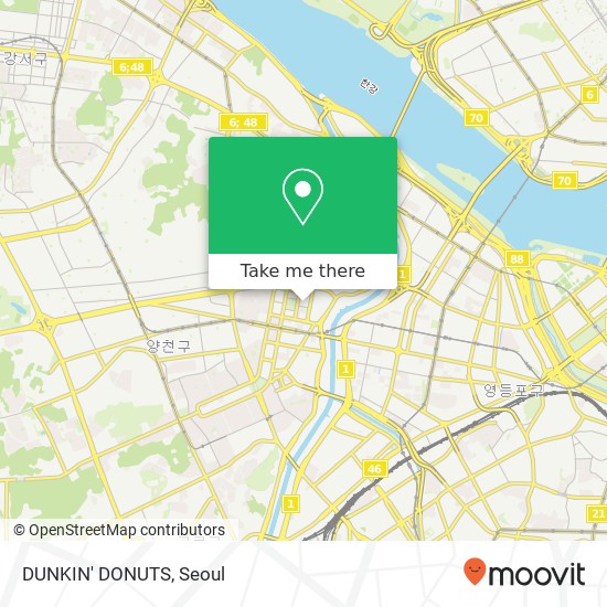 DUNKIN' DONUTS map