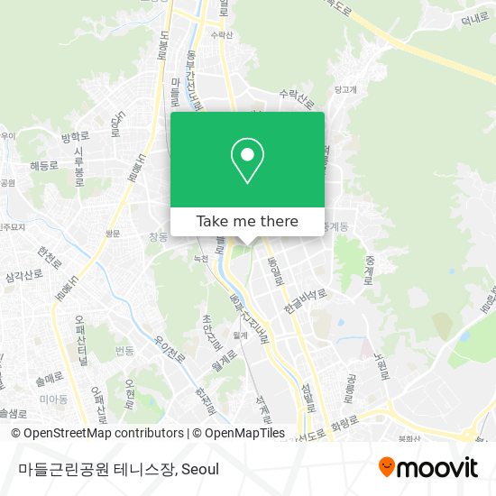 마들근린공원 테니스장 map