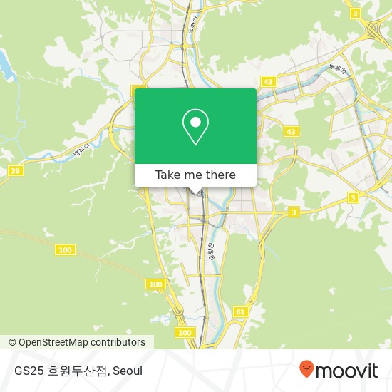 GS25 호원두산점 map