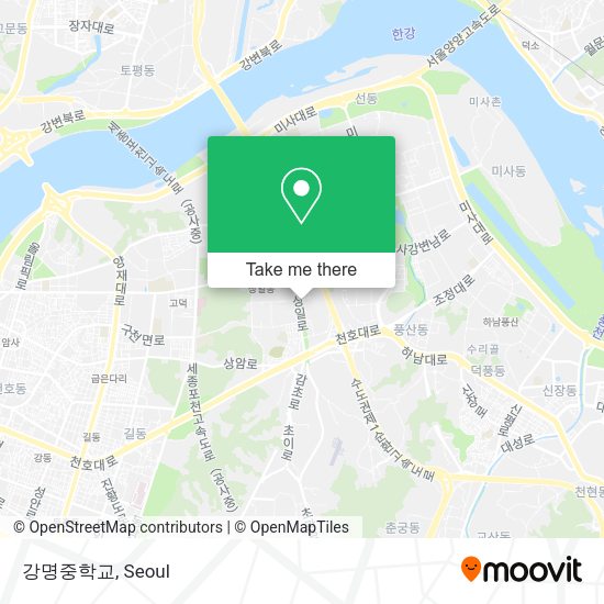 강명중학교 map