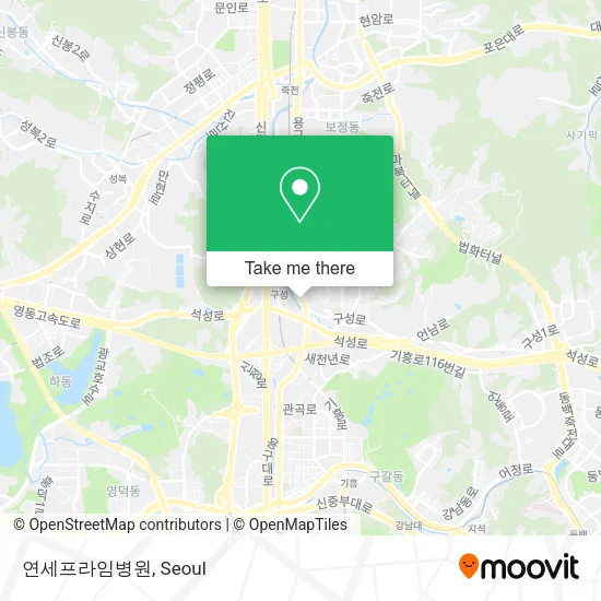 연세프라임병원 map