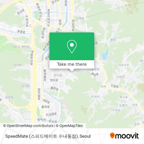 SpeedMate (스피드메이트 수내동점) map