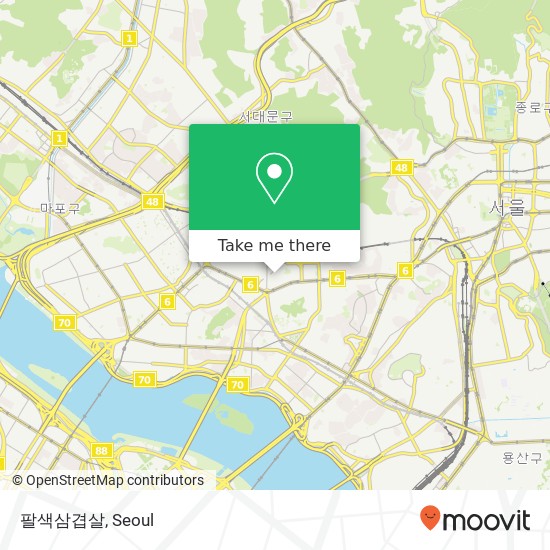 팔색삼겹살 map