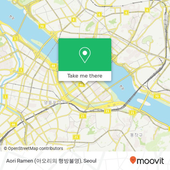 Aori Ramen (아오리의 행방불명) map