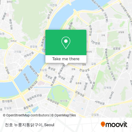 천호 누룽지통닭구이 map