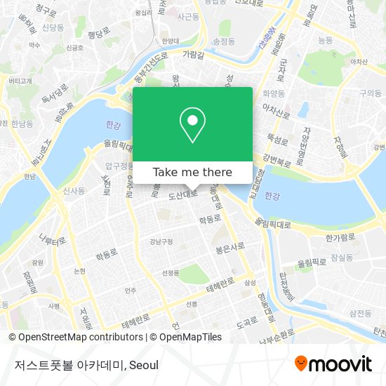 저스트풋볼 아카데미 map