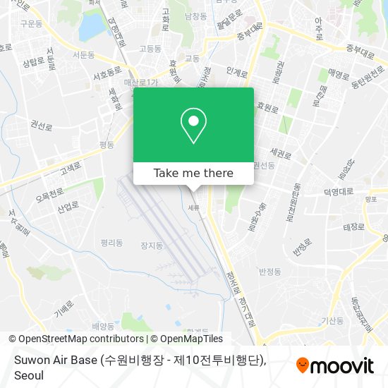 Suwon Air Base (수원비행장 - 제10전투비행단) map