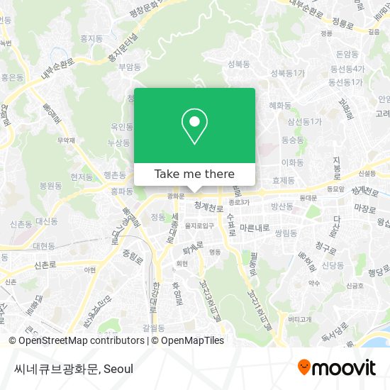 How To Get To 씨네큐브광화문 In 종로구, 서울시 By Subway Or Bus?