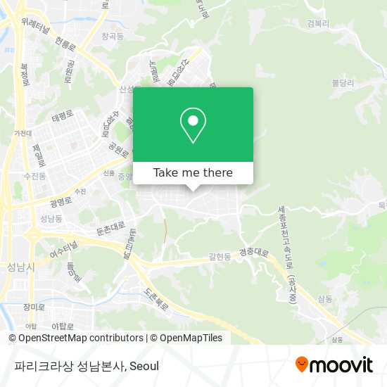 파리크라상 성남본사 map