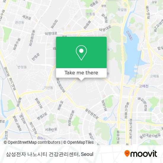 삼성전자 나노시티 건강관리센터 map