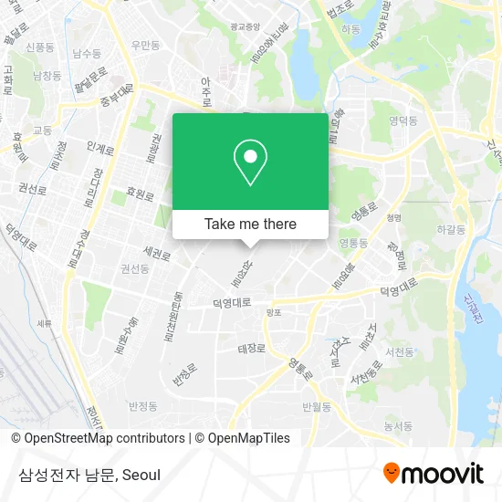 삼성전자 남문 map