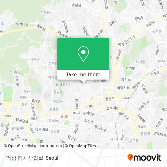 먹삼 김치삼겹살 map