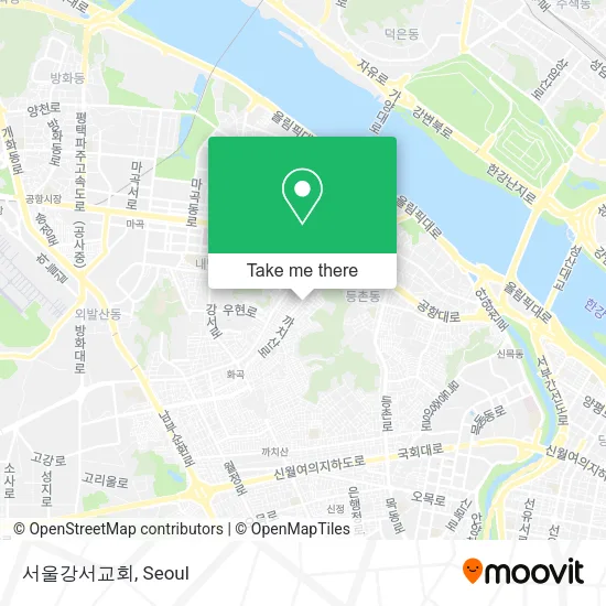 서울강서교회 map