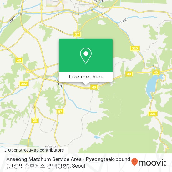 Anseong Matchum Service Area - Pyeongtaek-bound (안성맞춤휴게소 평택방향) map