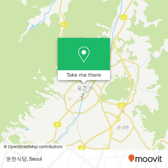 운천식당 map