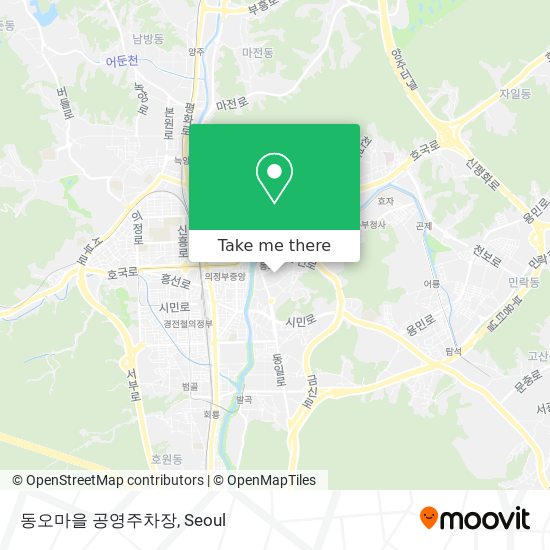 동오마을 공영주차장 map