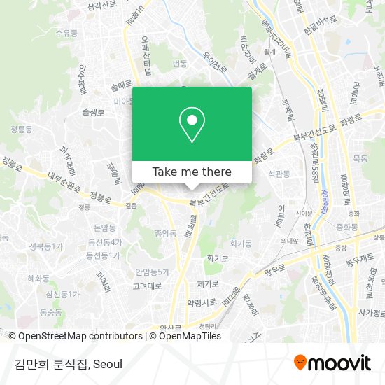 김만희 분식집 map