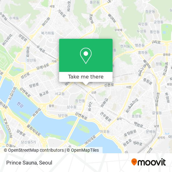 Prince Sauna map