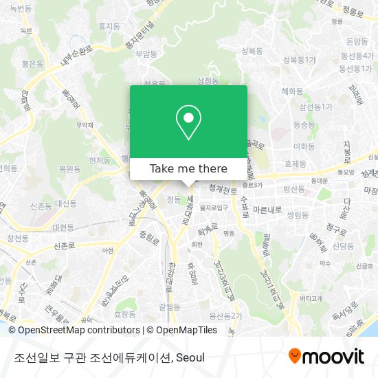 조선일보 구관 조선에듀케이션 map