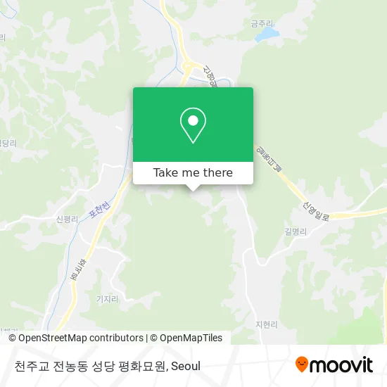 천주교 전농동 성당 평화묘원 map