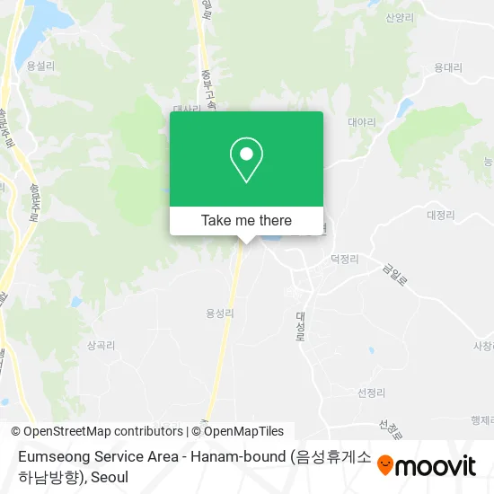 Eumseong Service Area - Hanam-bound (음성휴게소 하남방향) map