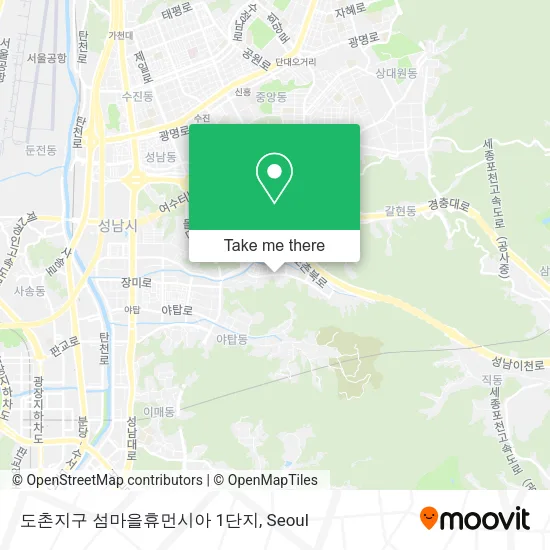 도촌지구 섬마을휴먼시아 1단지 map