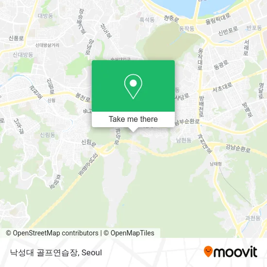 낙성대 골프연습장 map