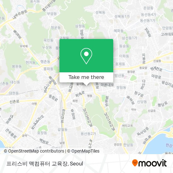 프리스비 맥컴퓨터 교육장 map