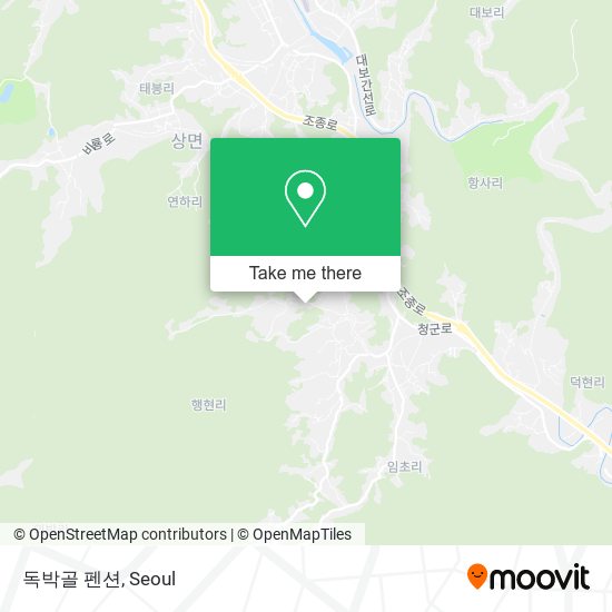 독박골 펜션 map