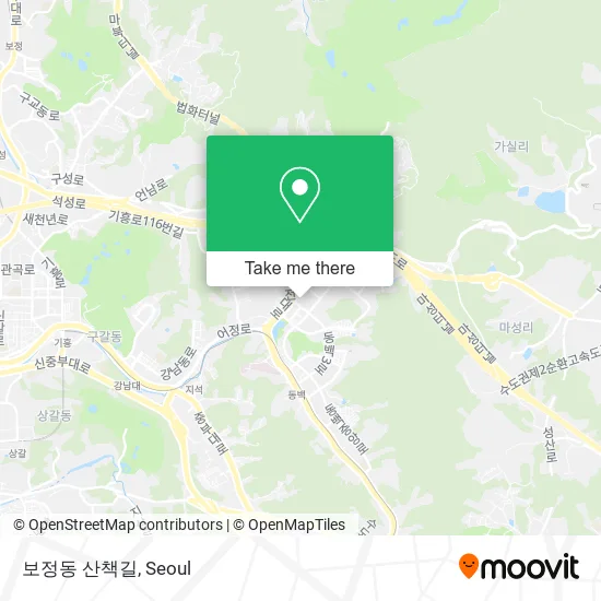 보정동 산책길 map