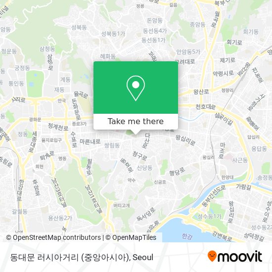 동대문 러시아거리 (중앙아시아) map
