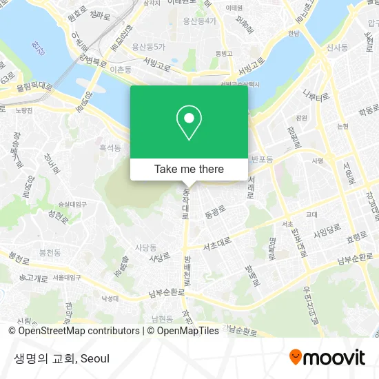 생명의 교회 map