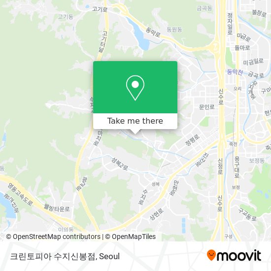 크린토피아 수지신봉점 map