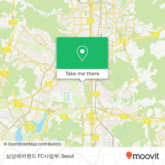 삼성에버랜드 FC사업부 map