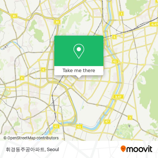 휘경동주공아파트 map