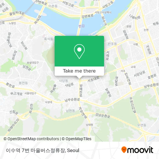 이수역 7번 마을버스정류장 map