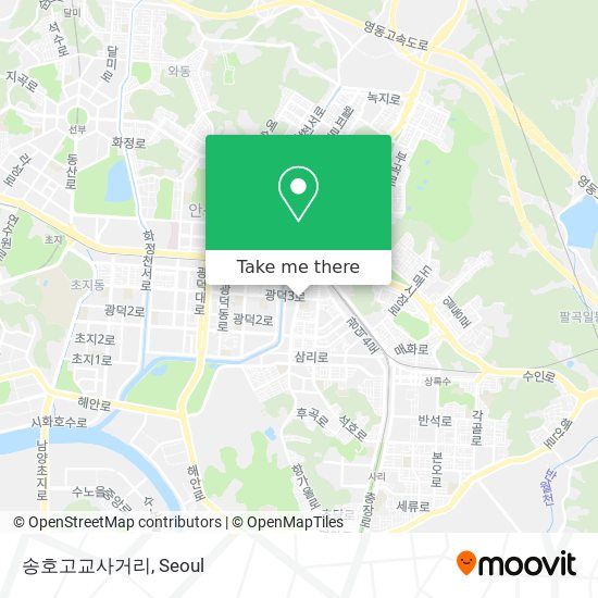 송호고교사거리 map