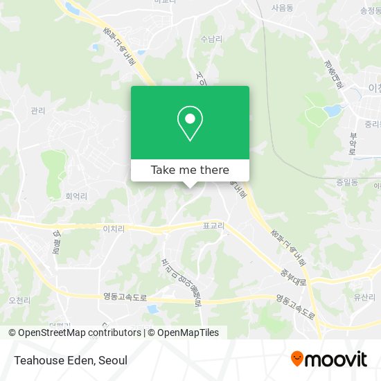 Teahouse Eden map